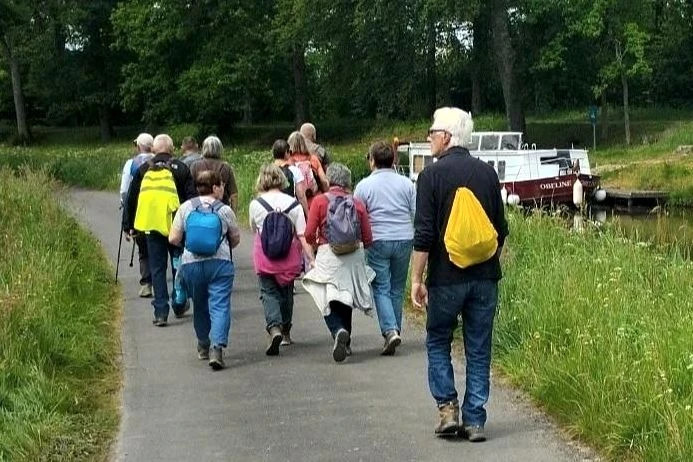 Groupe de randonneurs en sortie
